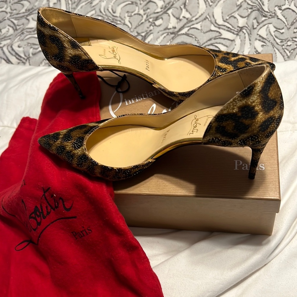 Christian Louboutins Iriza 70 Lurex pumps